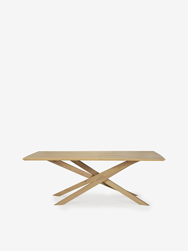 table mikado en chene - l240 cm chêne clair