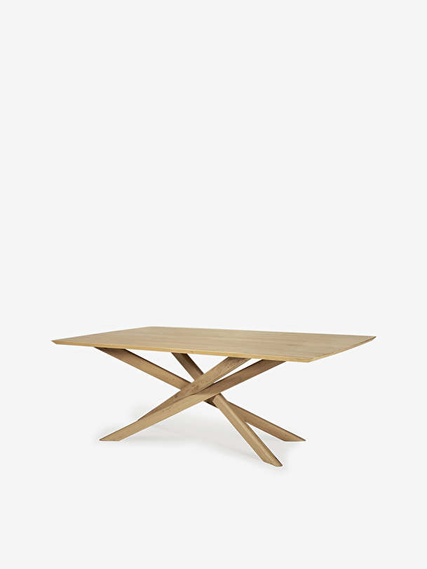 table mikado en chene - l240 cm chêne clair