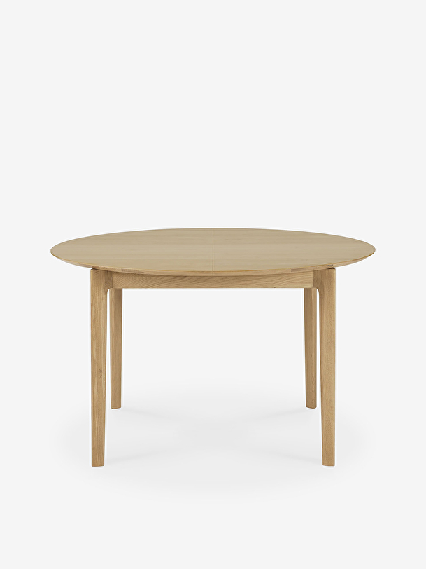 chêne bok tour de table extensible 129-179 chêne clair