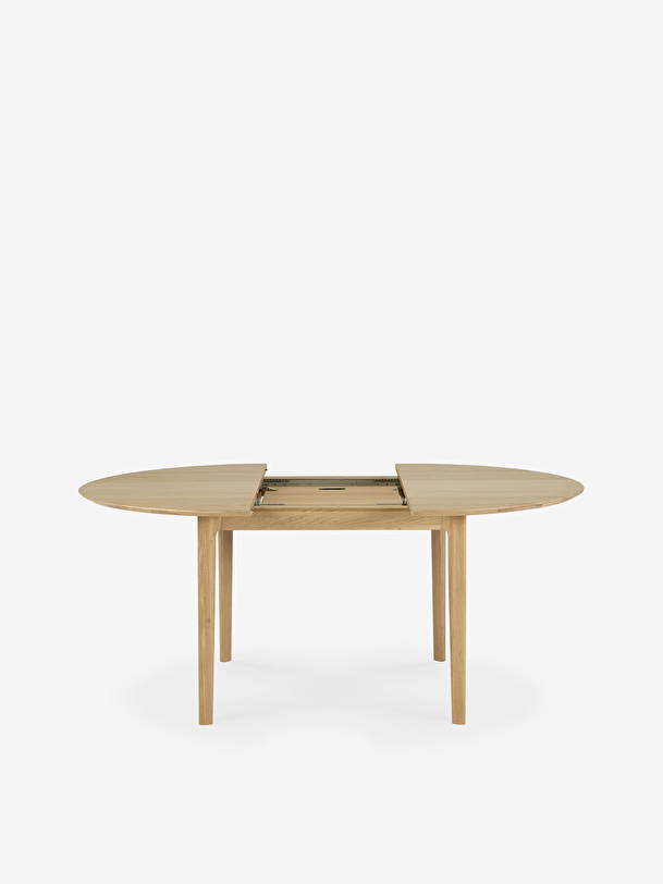 chêne bok tour de table extensible 129-179 chêne clair