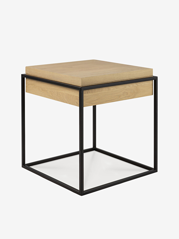 chêne monolit table de chevet en chêne clair