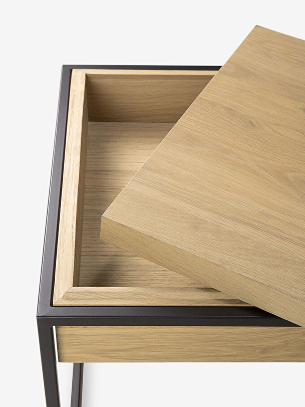 chêne monolit table de chevet en chêne clair