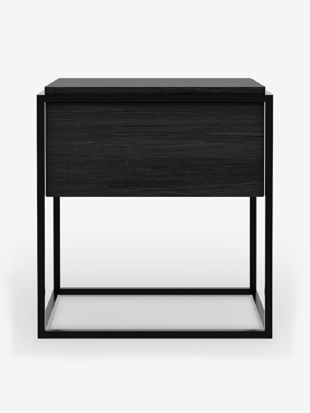 chêne monolit noir table de chevet noir