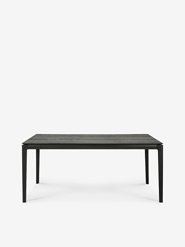 chêne bok noir table l180 cm noir