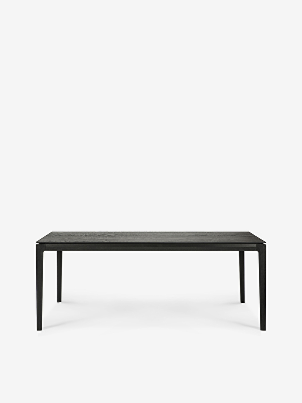 chêne bok noir table - l200 cm noir