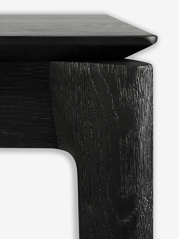 chêne bok noir table - l220 cm noir