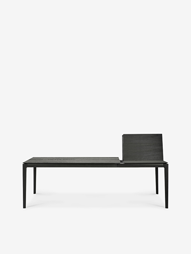extension de chêne bok noir table - l160240 cm noir