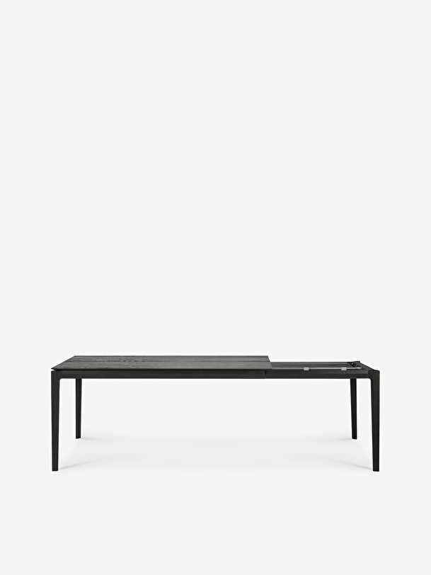 extension de chêne bok noir table - l160240 cm noir