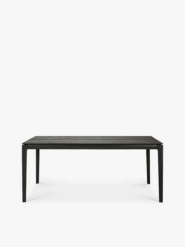 extension de chêne bok noir table l180280 cm noir