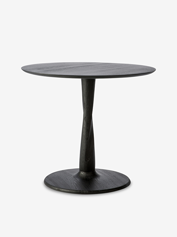 chêne de torsion tour de table noires d90 noir