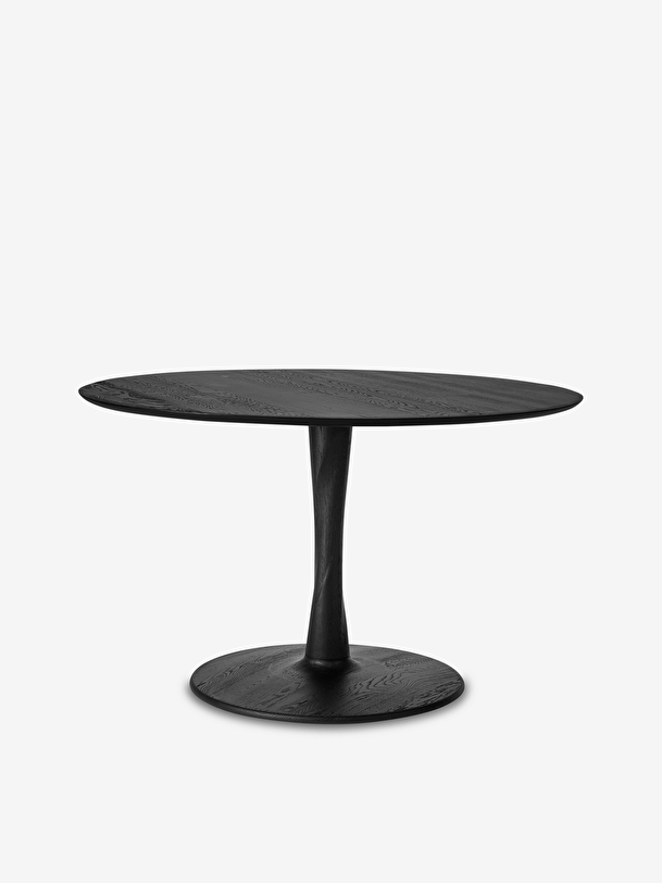 chêne de torsion tour de table noires d127 noir