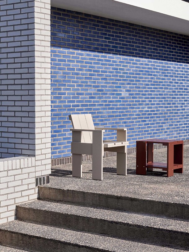 table basse de caisse - hay rouge