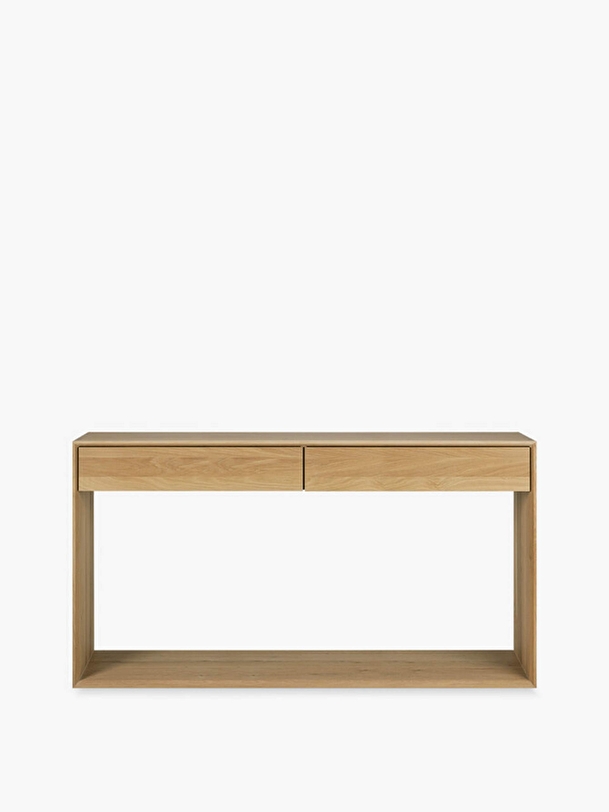 chêne nordique console - l160 cm chêne clair