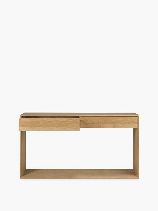 chêne nordique console - l160 cm chêne clair