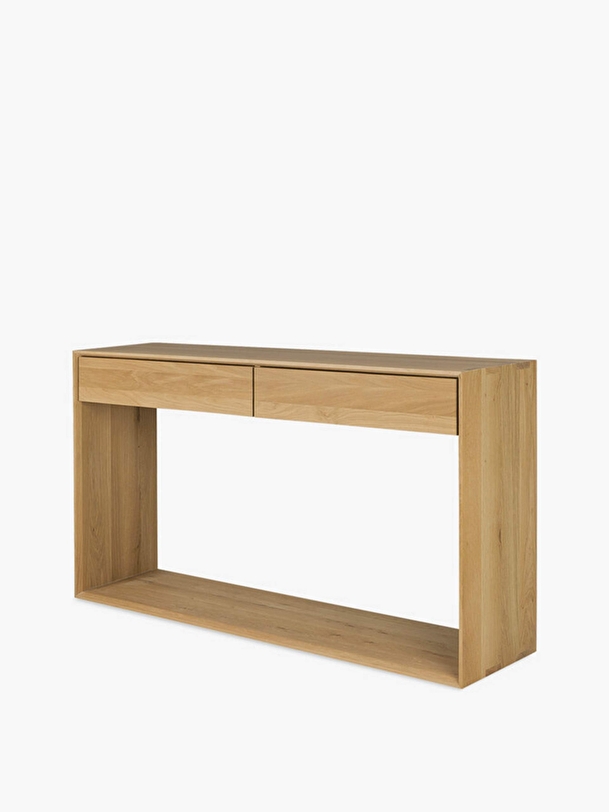 chêne nordique console - l160 cm chêne clair