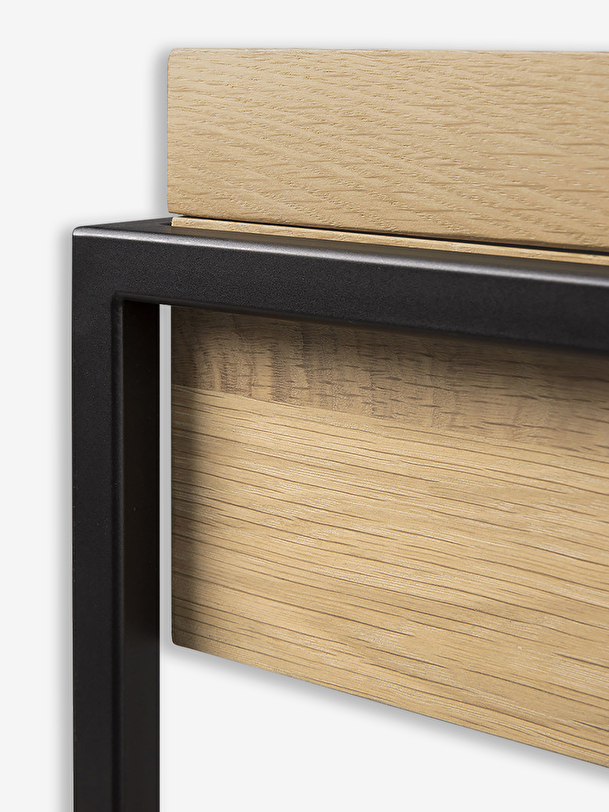 table dappoint monolit en chene noir