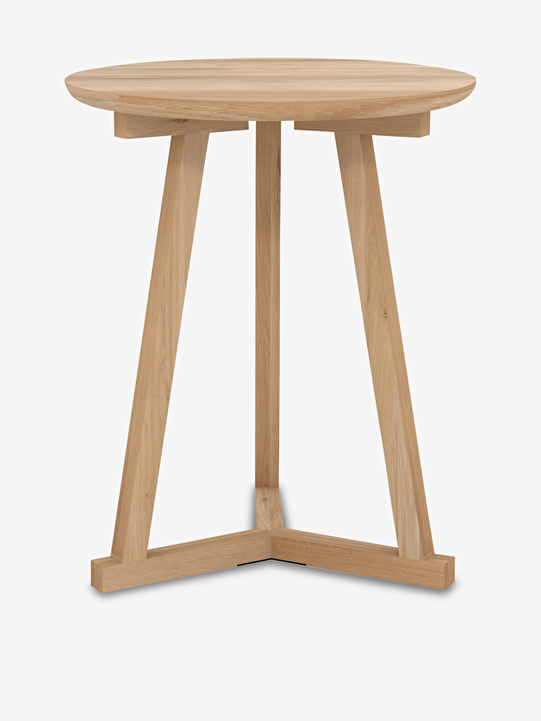 chêne trépied de table en chêne clair