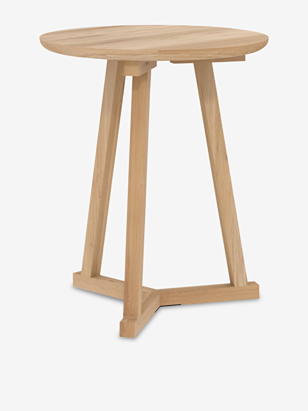 chêne trépied de table en chêne clair