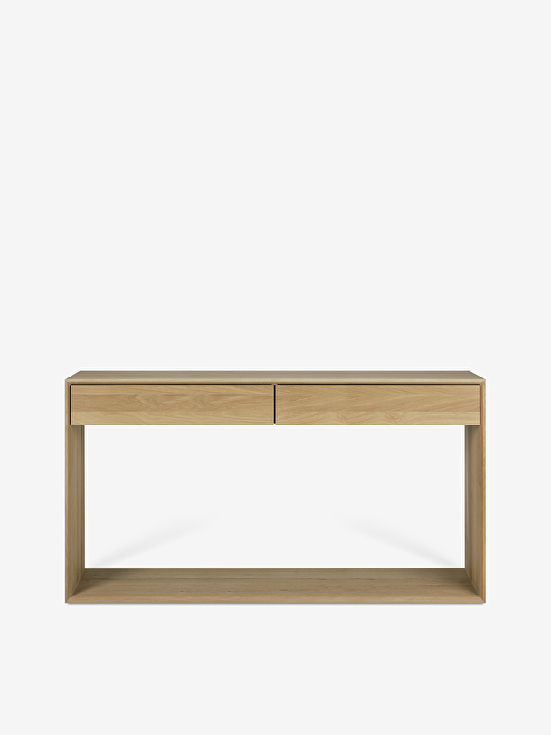 chêne nordique ii table de chevet - suspendus 57x40x21 chêne clair
