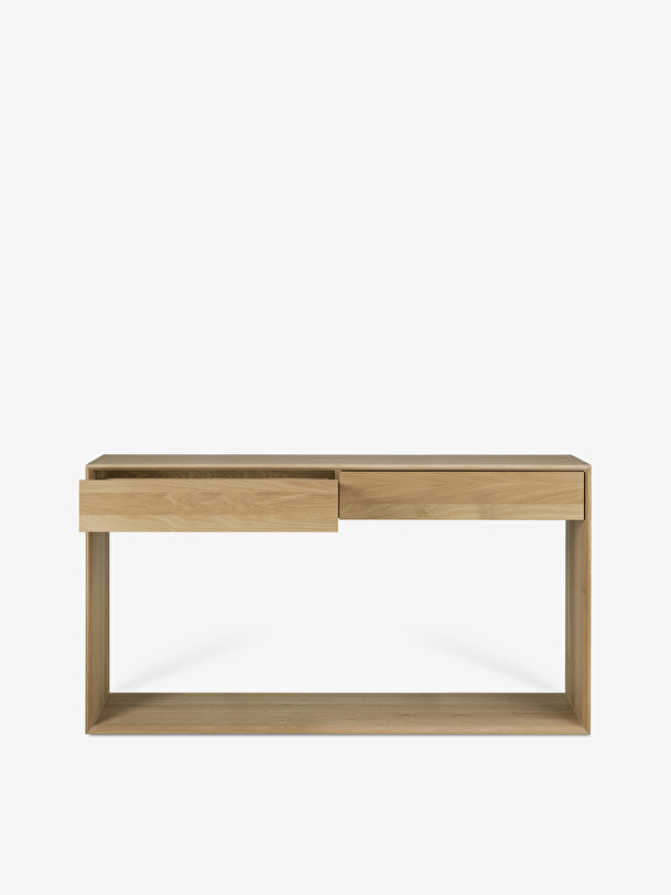 chêne nordique ii table de chevet - suspendus 57x40x21 chêne clair
