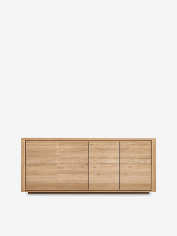 buffet ombre en chene - 4 portes chêne clair