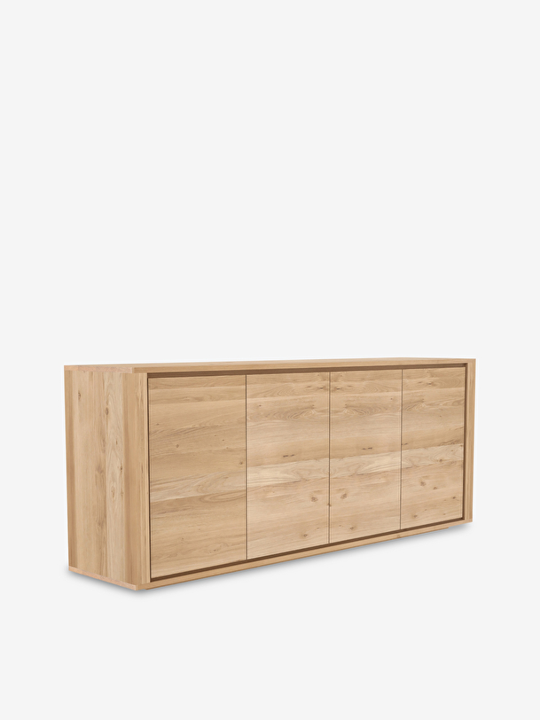 buffet ombre en chene - 4 portes chêne clair