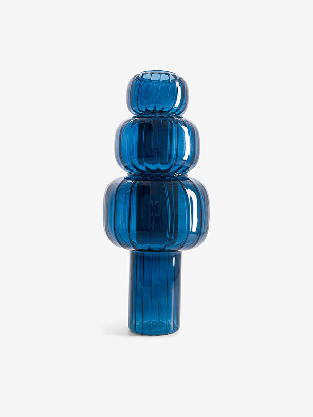 vase twist bleu m bleu