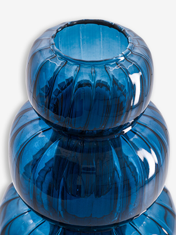 vase twist bleu m bleu