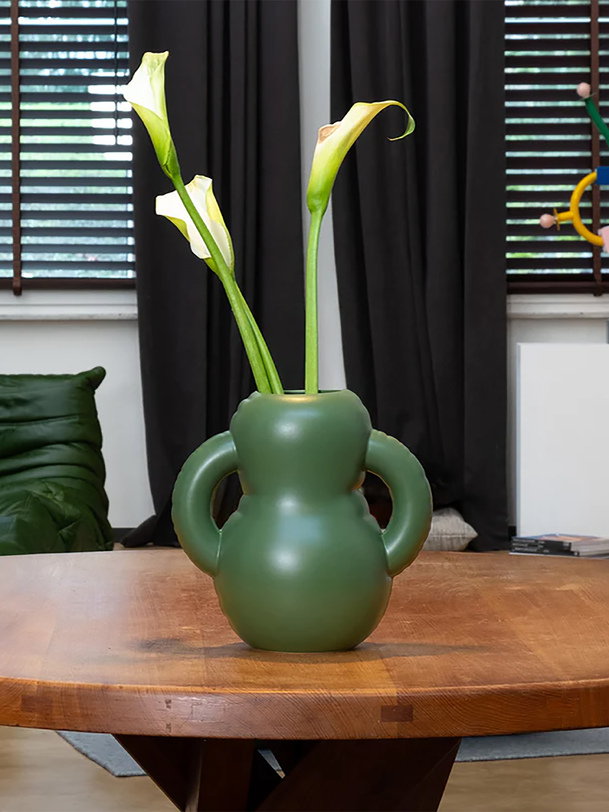 vase oscar kaki - maison studyo kaki