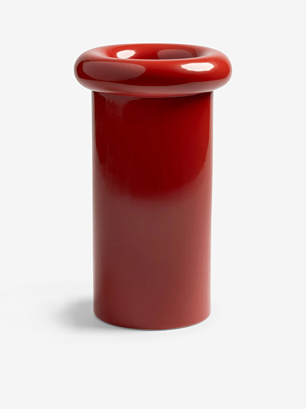 vase turban rouge