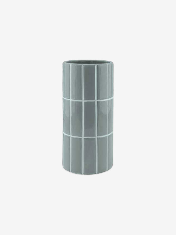 vase carrelage - opjet bleu