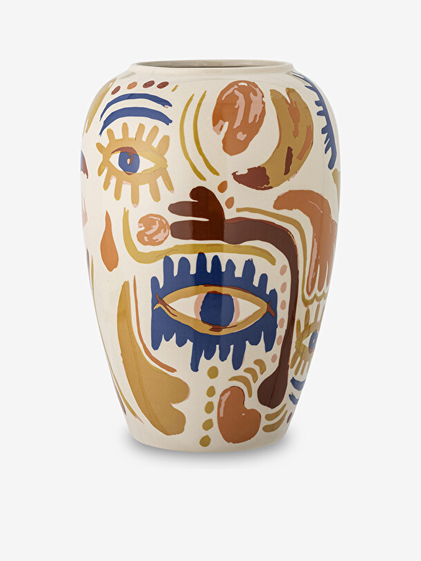 vase horus grès bleu