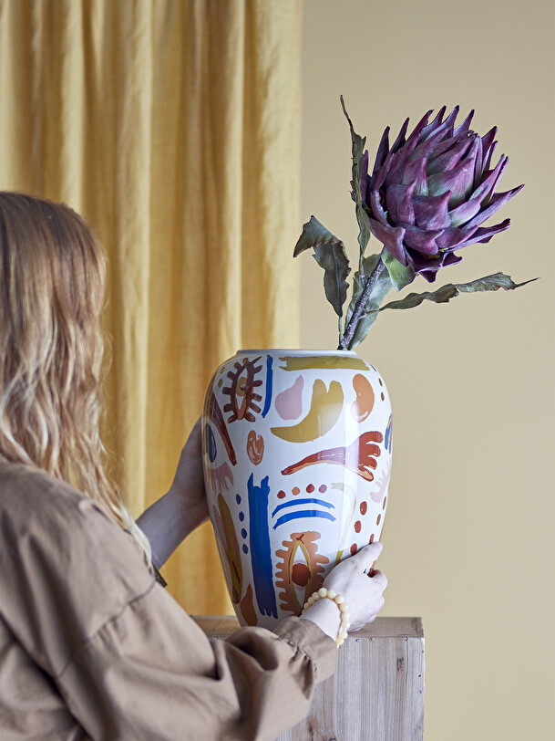 vase horus grès bleu