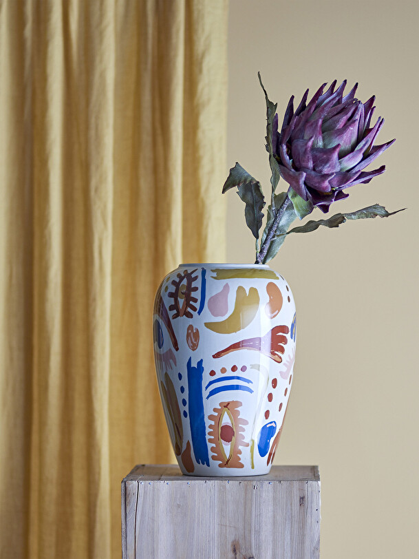 vase horus grès bleu