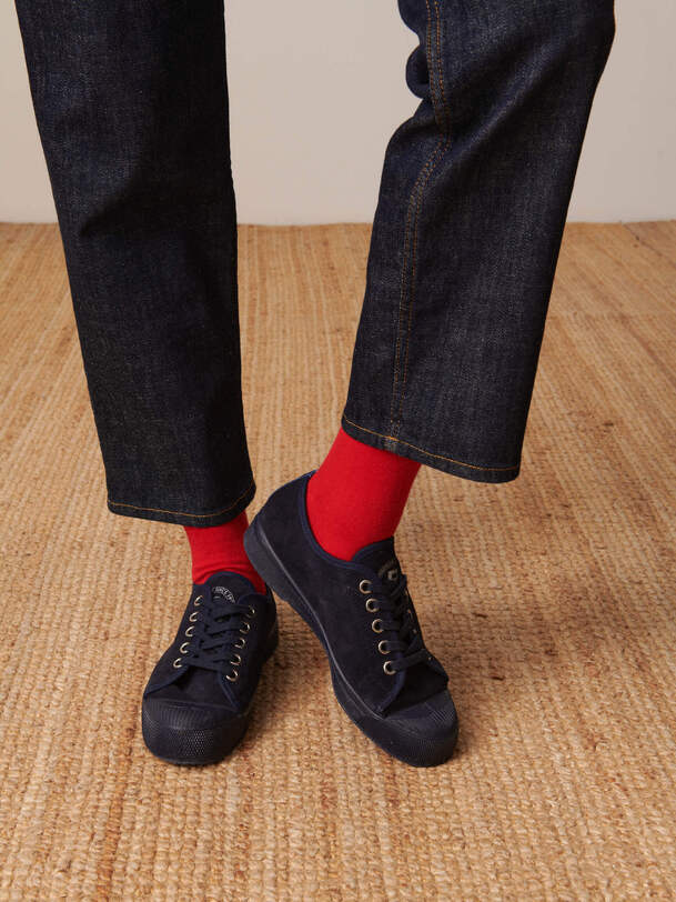 femmes romy b79 suede sneakers marine