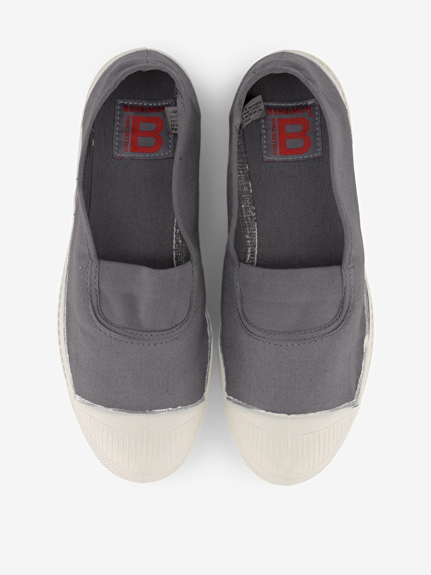 tennis un élastique femme gris