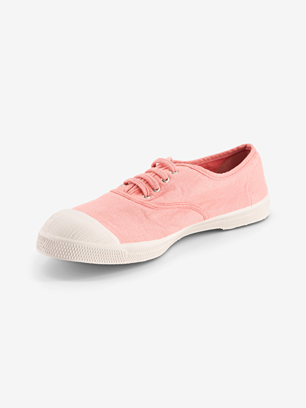les femmes lacets tennis rose doux