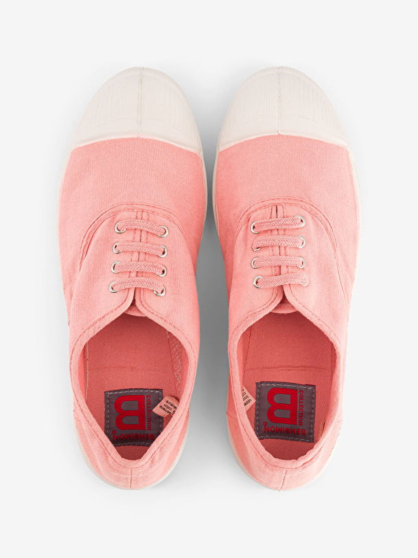 les femmes lacets tennis rose doux