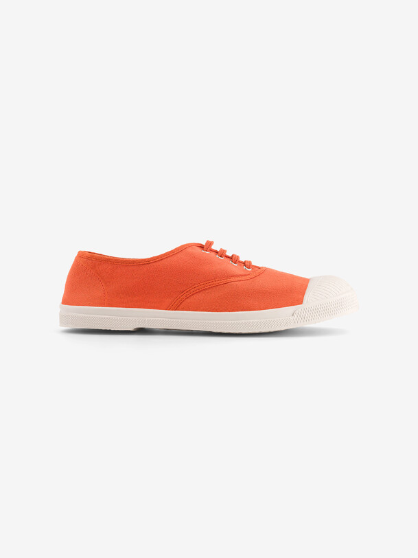 les femmes lacets tennis abricot