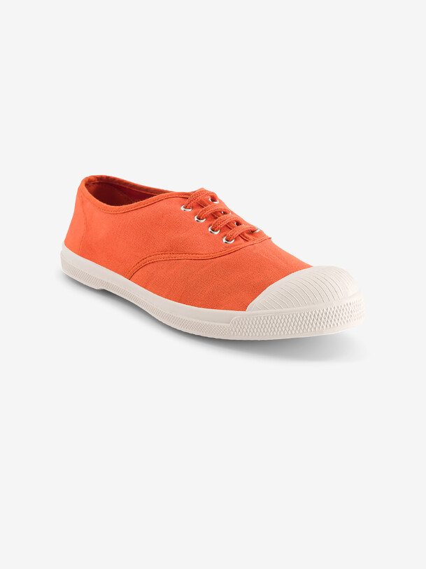 les femmes lacets tennis abricot