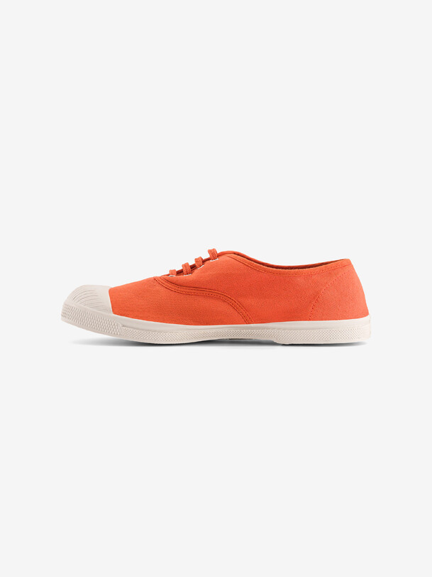 les femmes lacets tennis abricot