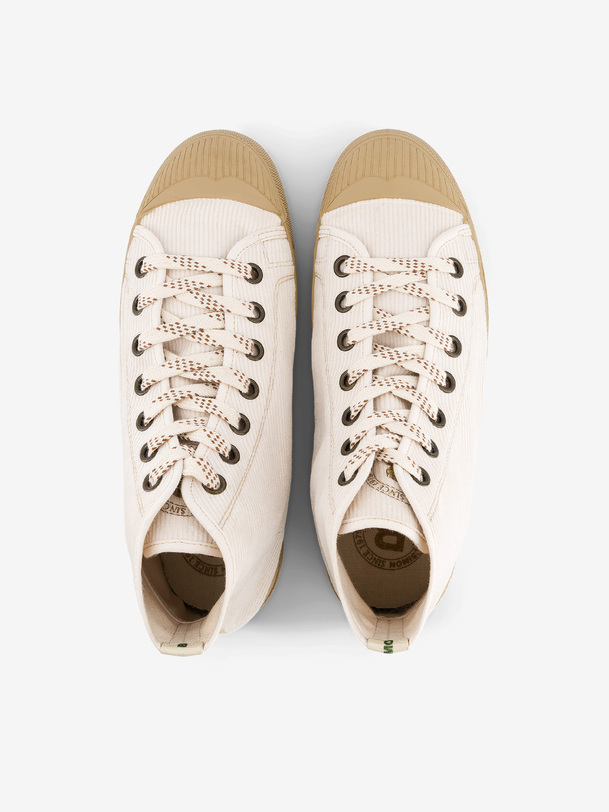femmes stella b79 velours ecru baskets